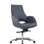Mist black PU office chair - Fozo Furniture Dubai
