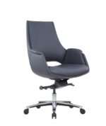 Mist black PU office chair - Fozo Furniture Dubai