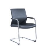 Visual black PP frame office chair with fixed armrests - Fozo Furniture Dubai