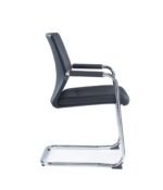 Visual black PP frame office chair side view - Fozo Furniture Dubai