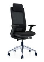 Valmont high back office chair side view - Fozo Furniture Dubai
