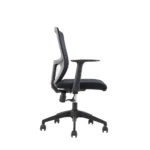Tasker Black PP Frame Office Chair with Fixed Armrest & Nylon Base - Image 3