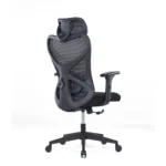 Arko Black PP Frame Office Chair with Adjustable Headrest & Lumbar Support - Image 2