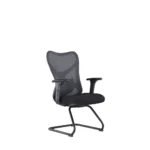 Rivo Black PP Frame Office Chair with Adjustable Lumbar Support & PU Armrest Dubai