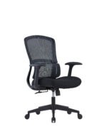 Flair black office chair by fozo furniture
