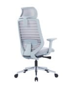 Savor Ergonomic Mesh Office Chair with Chrome Base & PU Armrests Dubai - Image 2