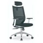 Strike Mesh Office Chair with Adjustable Headrest & Aluminum Base Dubai