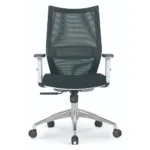 Impact White Mesh Office Chair with Adjustable Lumbar Support & Aluminum Base Dubai