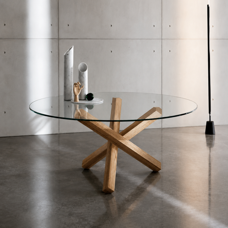Round Glass Coffee Table