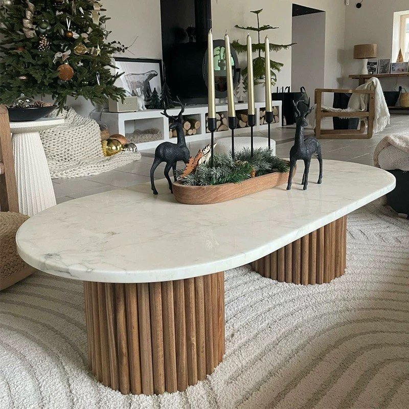 White Marble Coffee Table
