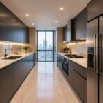 Custom Galley Parallel Kitchen Designs Dubai | FOZO Furniture